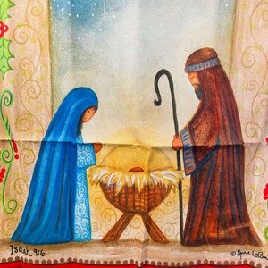 🆕Evergreen Love was Born Christmas Flag-NWT